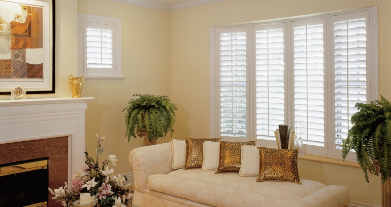 Boston living room shutters